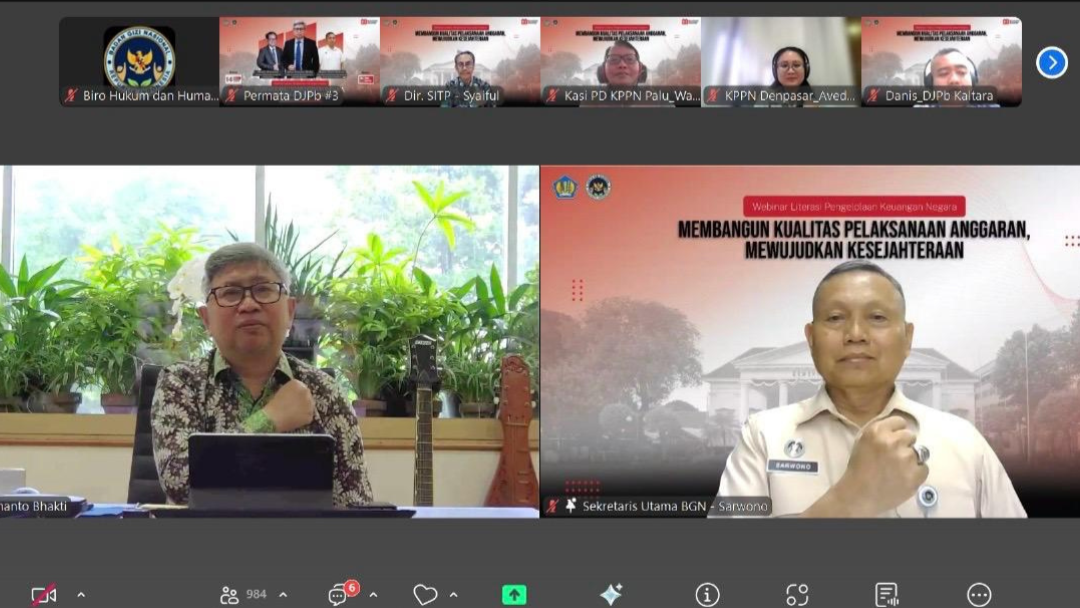 Tingkatkan Kualitas Anggaran, BGN Labuhanbatu dan Kemenkeu Selenggarakan Webinar Literasi Keuangan