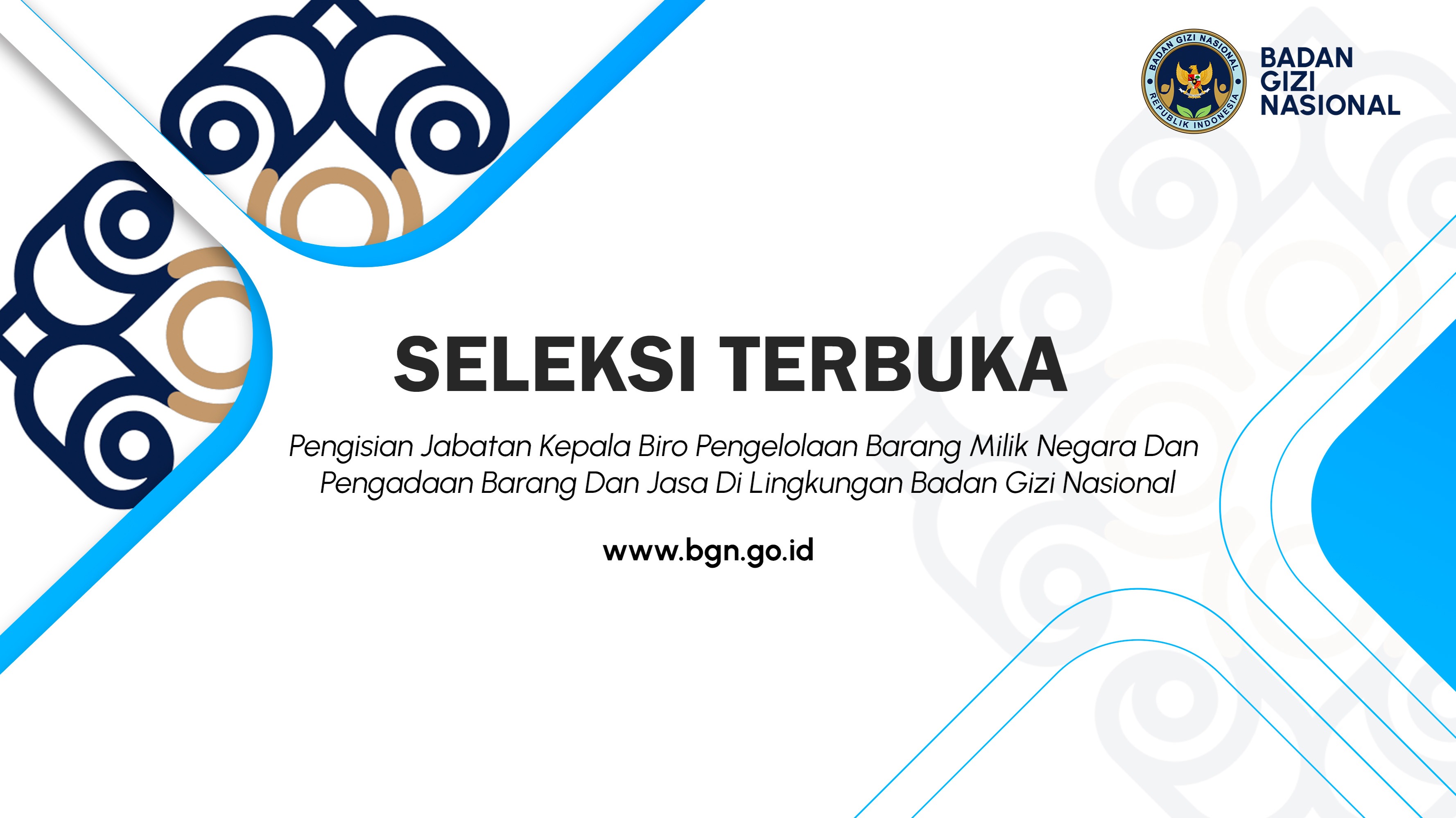 picture-Seleksi Terbuka Pengisian Jabatan Kepala Biro Pengelolaan Barang Milik Negara Dan Pengadaan Barang Dan Jasa Di Lingkungan Badan Gizi Nasional Labuhanbatu